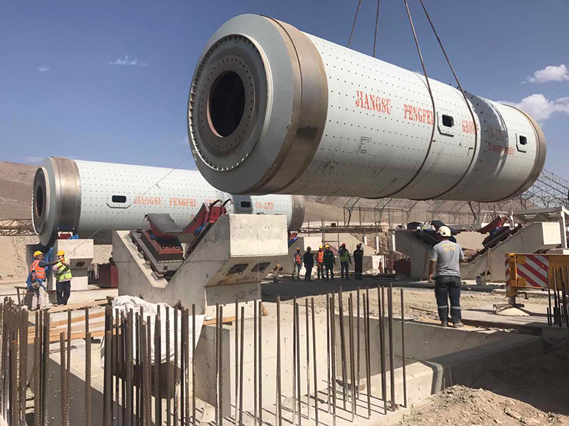 鵬飛集團總包的土耳其水泥生產(chǎn)線項目現(xiàn)場